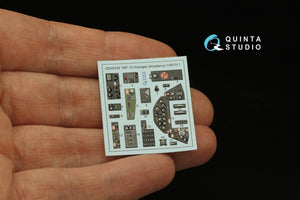 Quinta Studio QD48359 TBF-1 Avenger 3D-Printed &amp;amp; coloured Interior on decal paper (Academy) 1/48 – imagen 4