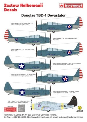 Techmod 48808 - Douglas TBD-1 Devastator 1/48 – zdjęcie 2