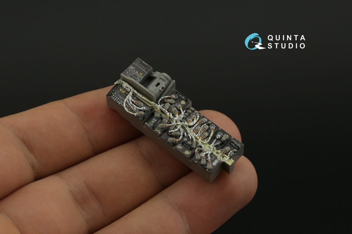 Quinta Studio QD35117 AH-64D Extended forward avionics bays 3D-Printed &amp;amp; coloured Interior on decal paper (Meng) 1/35 – imagen 12