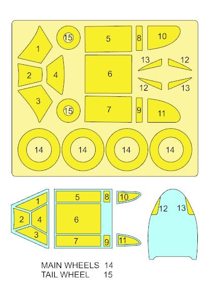 Omask 54073 Lagg-3 mask (for Zvezda) 1/48 – imagen 2