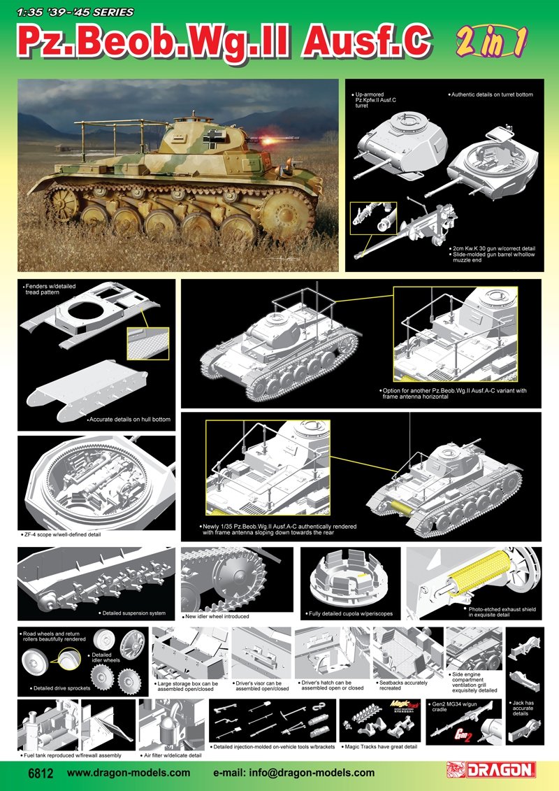 Dragon 6812 Pz.Beob.Wg.II Ausf.A-C – Bild 2