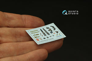 Quinta Studio QD72090 Fw 190D 3D-Printed &amp;amp; coloured Interior on decal paper (IBG models) 1/72 – immagine 6