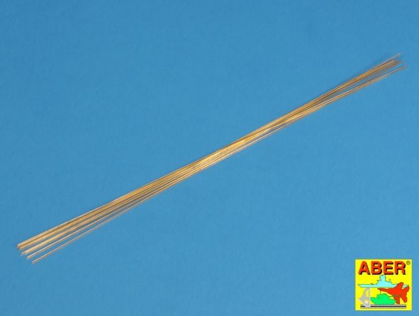 Aber BR06 Brass round rods 0,60 mm length 250 mm x 8 pcs. – imagen 3