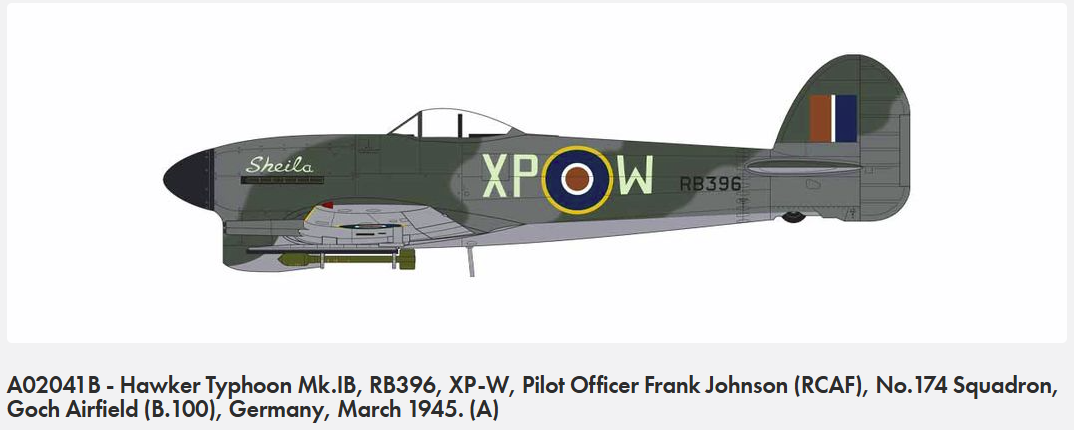 Airfix 02041B Hawker Typhoon Mk.IB 1/72 – immagine 3