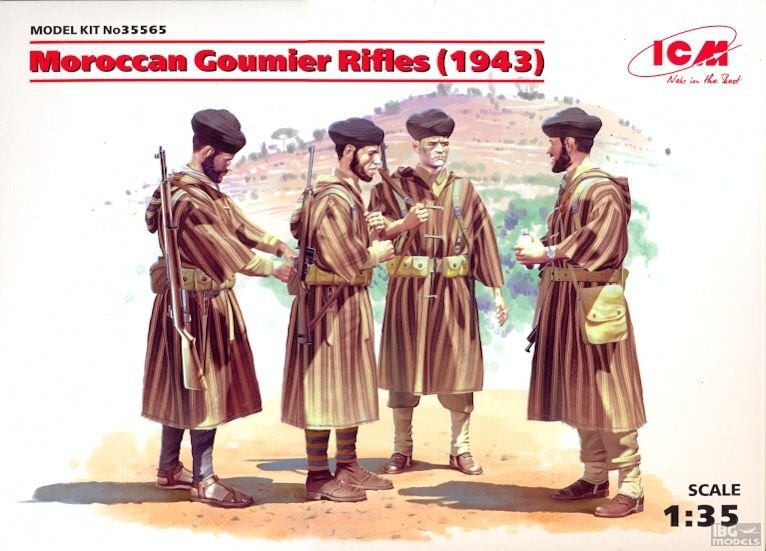 ICM 35565 Moroccan Goumier Rifles (1943) (4 figures) 1/35
