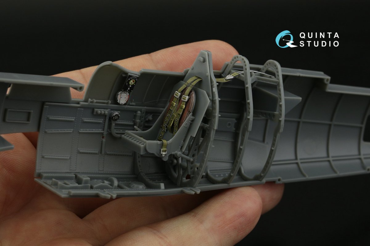 Quinta Studio QD32192 Spitfire Mk.1 (Mid) 3D-Printed &amp;amp; coloured Interior on decal paper (Kotare) 1/32 – imagen 7