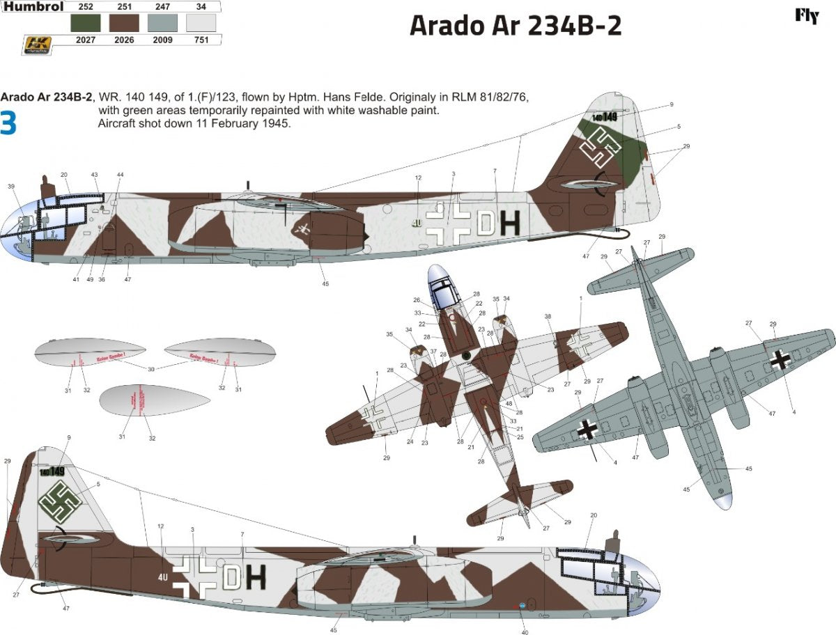 Fly 32026 Arado Ar 234 B-2N/S2 1/32 – Bild 9