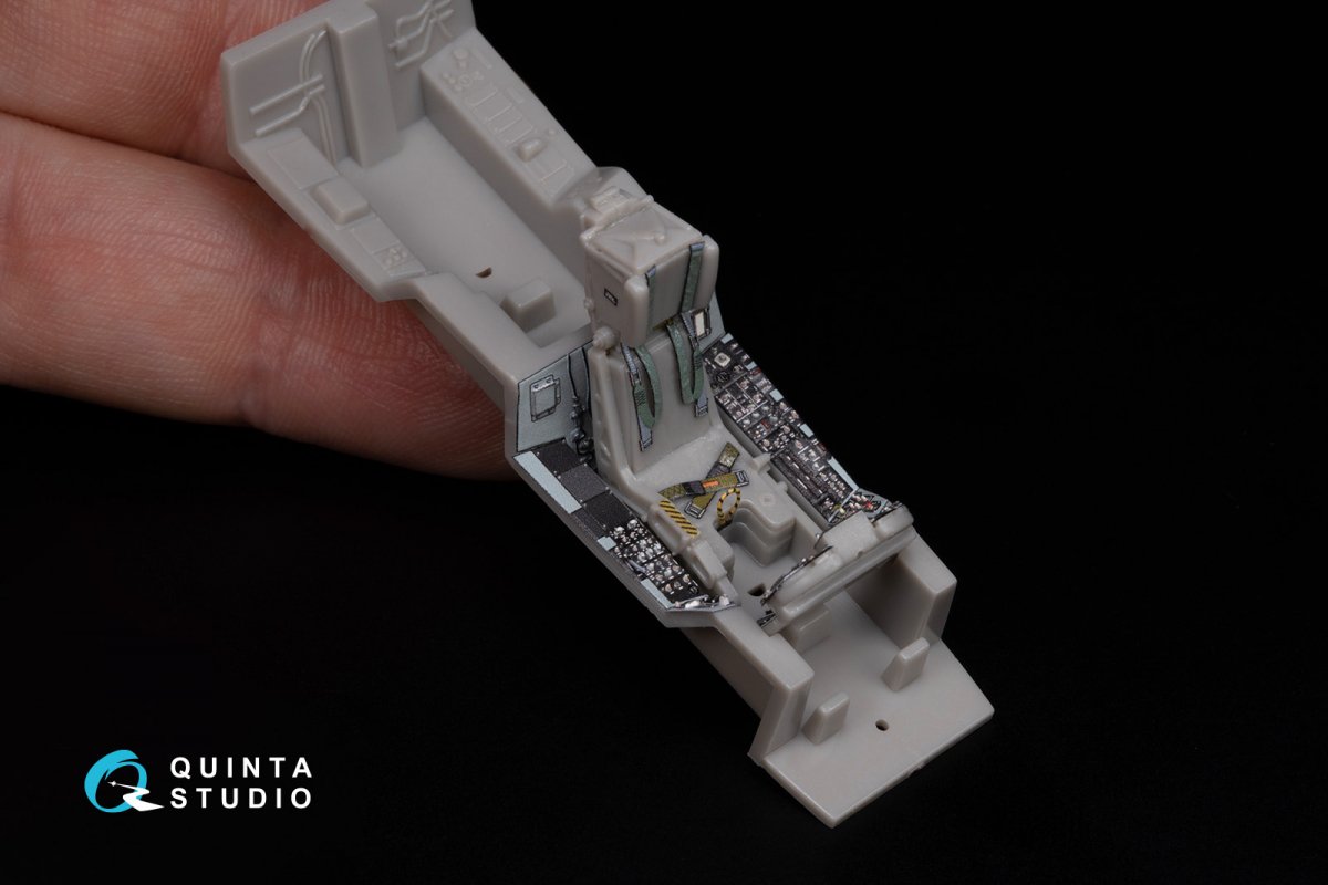 Quinta Studio QD48283 F/A-18A / C early 3D-Printed &amp;amp; coloured Interior on decal paper (Hasegawa) 1/48 – immagine 9