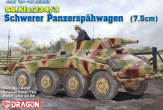 Dragon 6257 SD. Kfz. 234/3 Schwerer Panzerspahwagen (7,5 cm) (1/35)