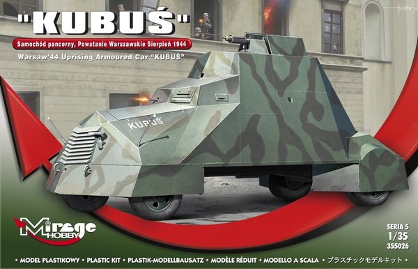 Mirage Hobby 355026 Kubuś Armored Car Warsaw Uprising August 1944 1/35