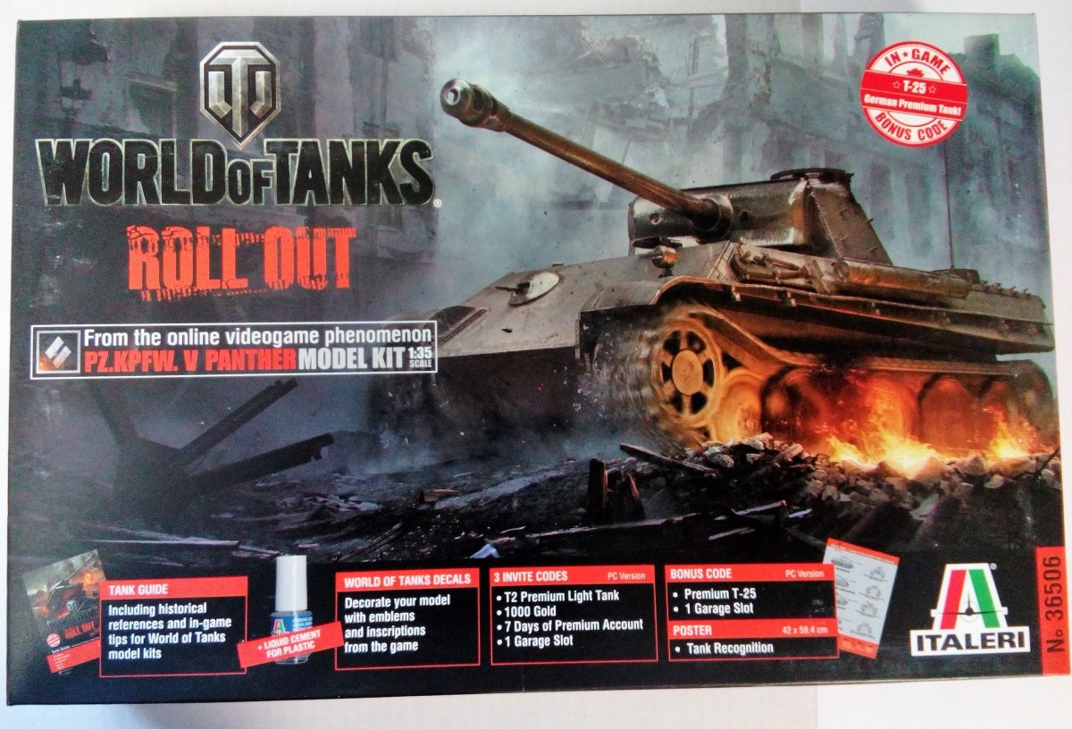 Italeri 36506 World of Tanks -Pz. Kpfw. V Panther – imagen 2
