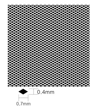 KA Models KA-00004 DIAMOND PATTERN MESH B 0.4mm X 0.7mm – immagine 4