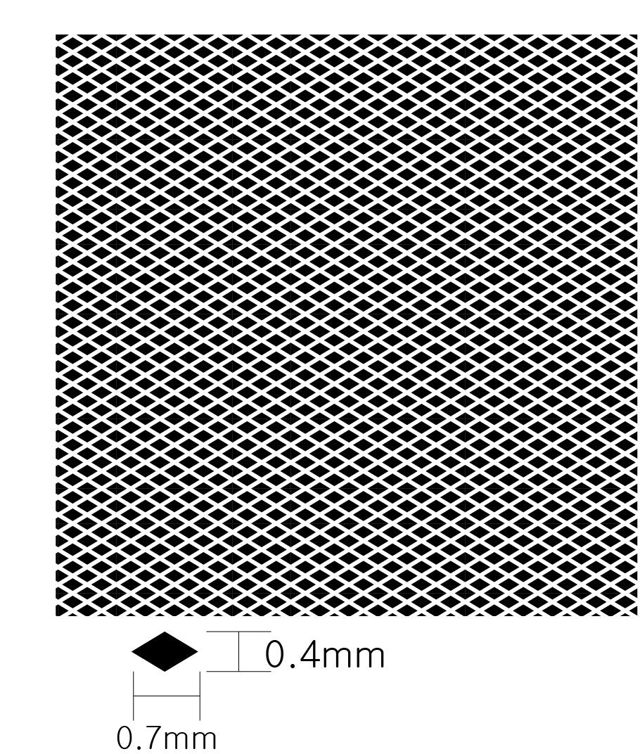 KA Models KA-00004 DIAMOND PATTERN MESH B 0.4mm X 0.7mm – immagine 4