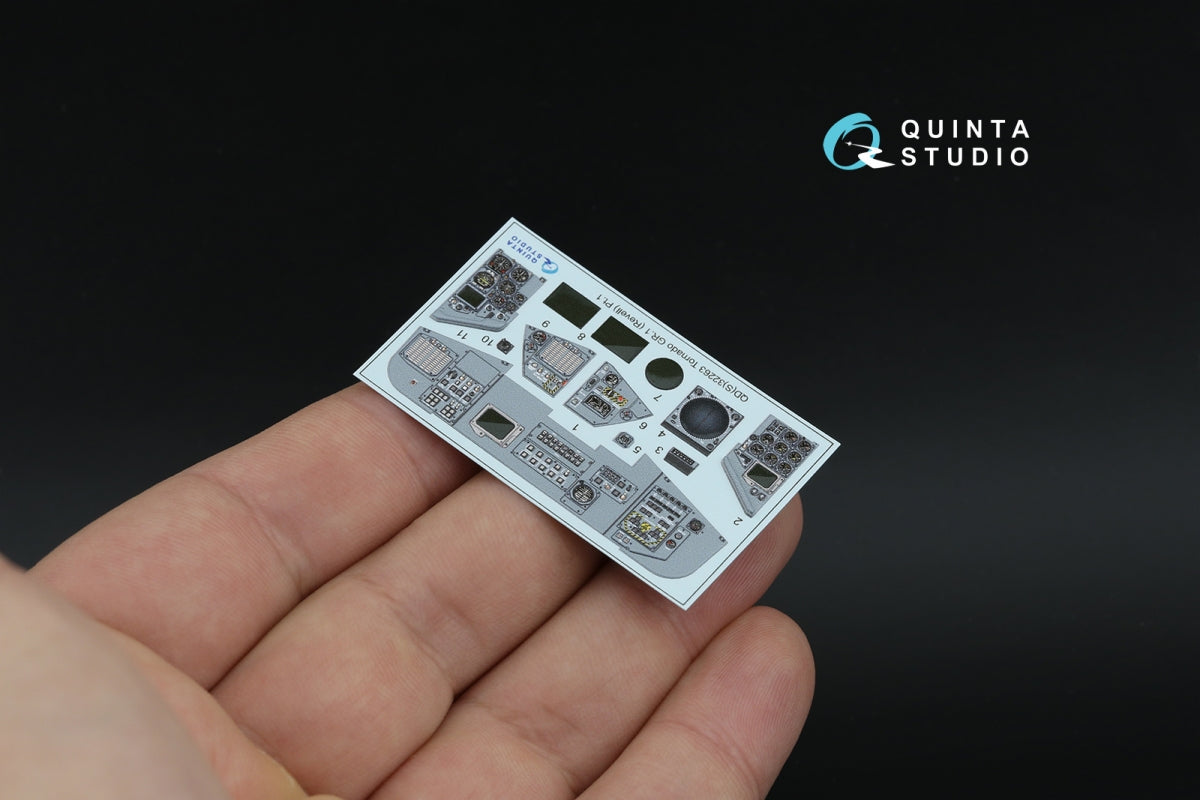 Quinta Studio QDS+32263 Tornado GR.1 3D-Printed &amp; coloured Interior on decal paper (Revell) (Small version) (with 3D-printed resin parts) 1/32