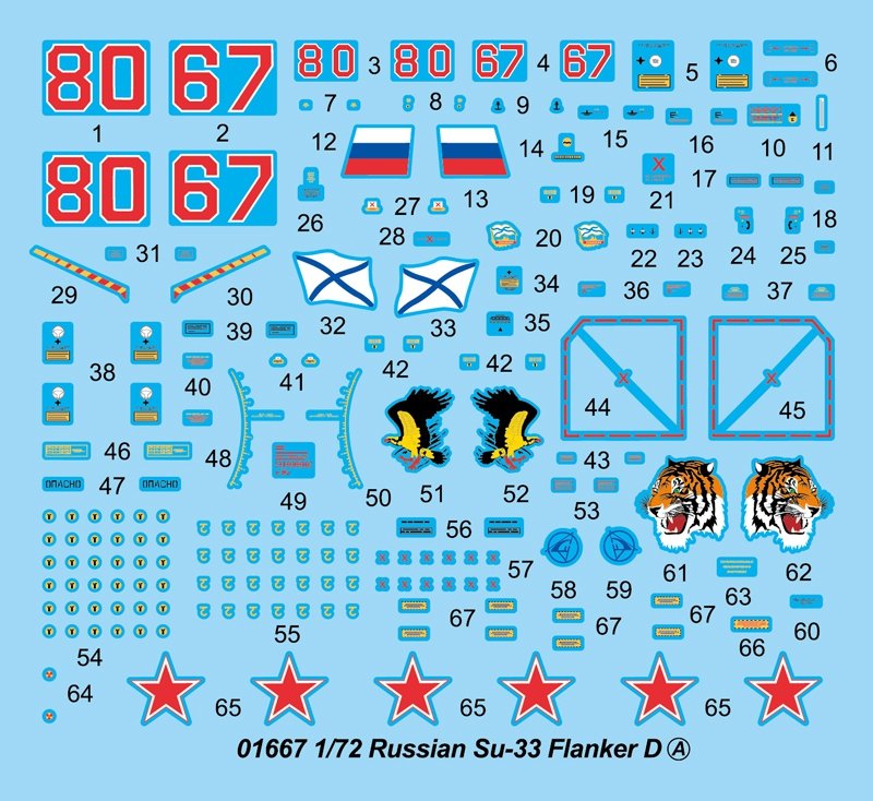 Trumpeter 01667 Russian Su-33 Flanker D – immagine 5