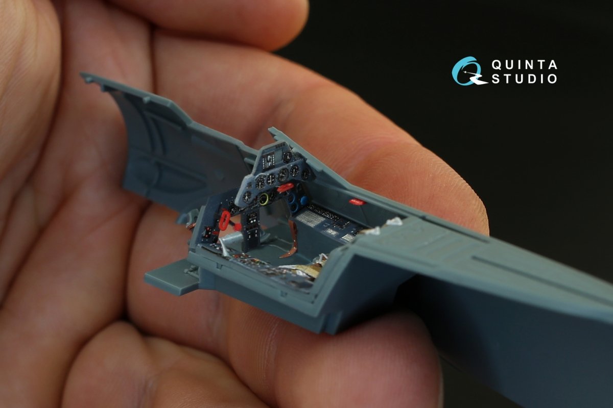 Quinta Studio QD48080 FW 190A-4 3D-Printed &amp;amp; coloured Interior on decal paper (for Eduard kit) 1/48 – immagine 6