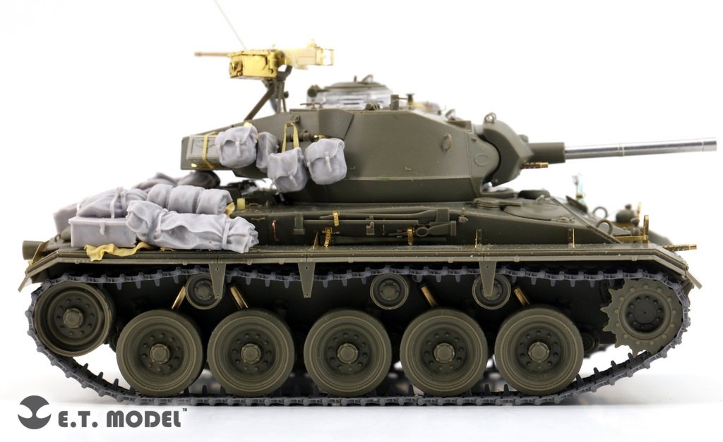ET Model P35-037 WWII US ARMY M24 CHAFFEE Char léger Chenille fonctionnelle (Impression 3D) 1/35 – image 8