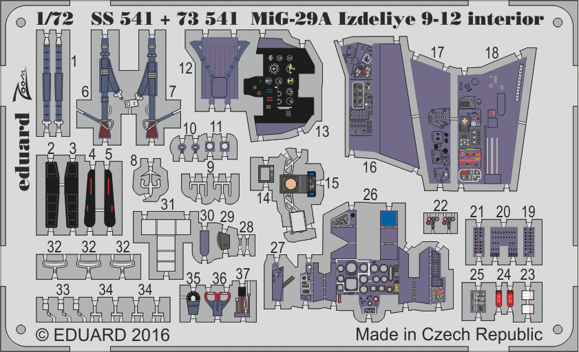 Eduard 73541 MiG-29A Izdeliye 9-12 1/72 TRUMPETER