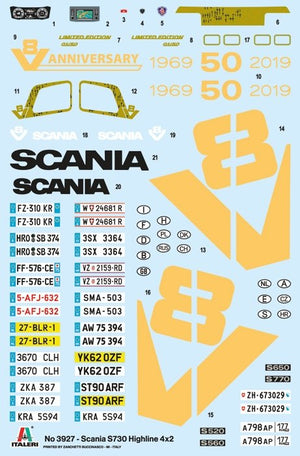 Italeri 3927 Scania S730 HIGHLINE 4x2 1/24 – zdjęcie 3