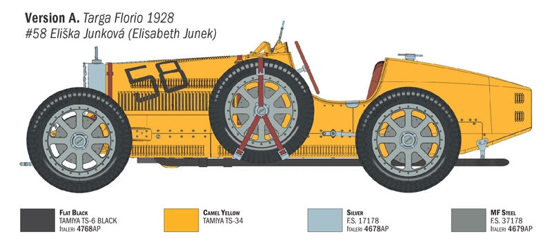 Italeri 4716 Bugatti Type 35B - Targa Florio 29/Monaco GP 30 1/12 – image 5