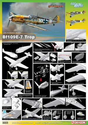Cyber Hobby 3223 Bf109E-7 Trop 1/32 – Bild 2