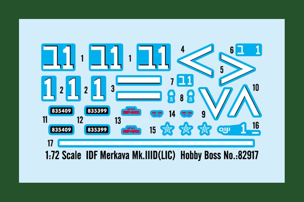 Hobby Boss 82917 IDF Merkava Mk.IIID (LIC) 1/72 – immagine 2