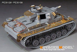 Voyager Model PE351261 WWII German Pz.KPfw.III Ausf.N early version upgrade set basic For DRAGON 6606 1/35 – Bild 2