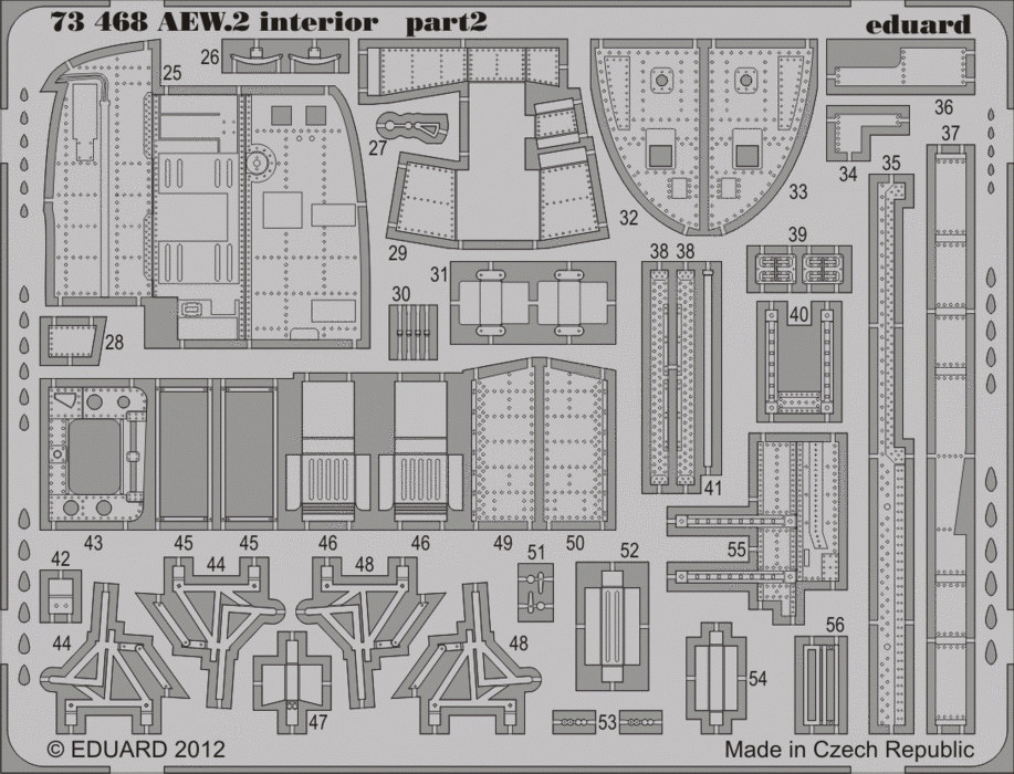 Eduard 73468 Sea King AEW.2 interior S. A. 1/72 CYBER HOBBY – immagine 3