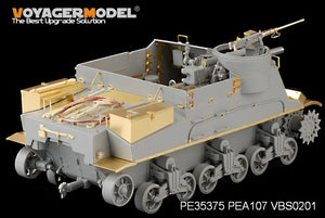 Voyager Model PE35375 WWII U.S. M7 Priest Mid Production w/Ammunition case/telephone set for DRAGON 6637 1/35 – imagen 10