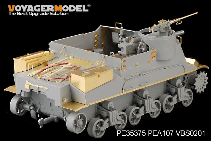 Voyager Model PE35375 WWII U.S. M7 Priest Mid Production w/Ammunition case/telephone set for DRAGON 6637 1/35 – imagen 10
