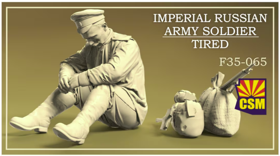 Figurine Copper State Models F35-065 Soldat fatigué de l'armée impériale russe, échelle 1/35