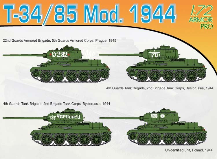 Dragon 7269 T-34/85 Mod.1944 1/72 – image 2