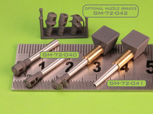 Master GM-72-040 Sturmhaubitze 42 - 10,5 cm StuH 42 L/28 - lufa działa wraz z żywicznym hamulcem wylotowym i osłoną jarzma 1/72 – immagine 3