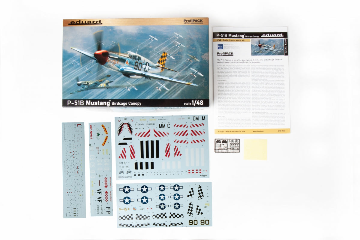 Eduard 82107 P-51B Mustang Birdcage canopy 1/48 – immagine 3