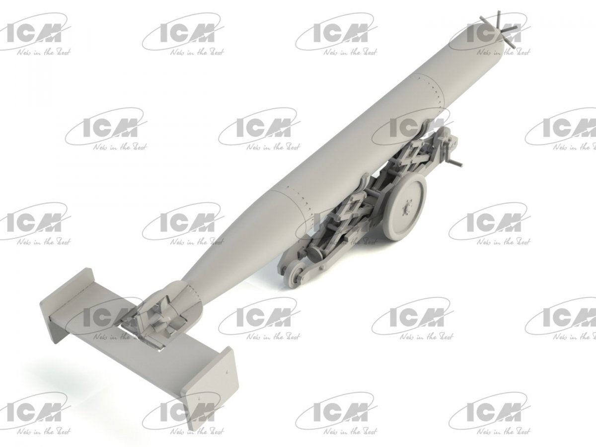 ICM 48405 WWII British Torpedo Trailer 1/48 – zdjęcie 3