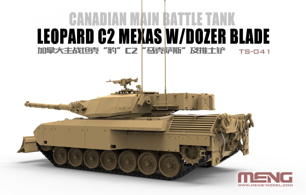 Meng Model TS-041 Leopard C2 Mexas w/ Dozer Blade 1/35 – immagine 4
