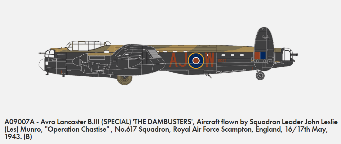 Airfix 09007A Avro Lancaster B.III (SPECIAL) THE DAMBUSTERS 1/72 – imagen 3