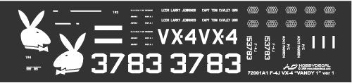 HobbyDecal AL72001V1 F-4J VX-4 Vandy1 Black Bunny October 1972 1/72 – image 3