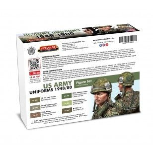 Lifecolor CS61 Acrylic paint set American Uniforms 6x22ml – zdjęcie 2
