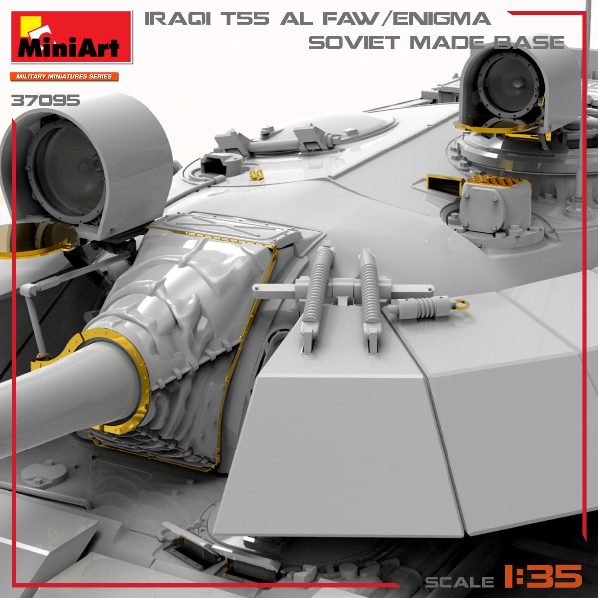 MiniArt 37095 IRAQI T-55 AL FAW/ENIGMA. SOVIET MADE BASE 1/35 – imagen 8