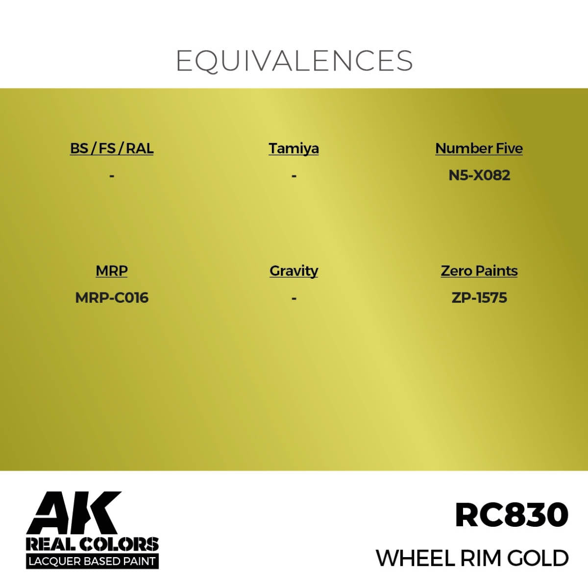 AK Interactive RC830 Wheel Rim Gold 17 ml – imagen 3