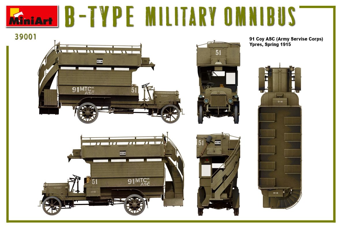 MiniArt 39001 B-TYPE MILITARY OMNIBUS 1/35 – zdjęcie 14