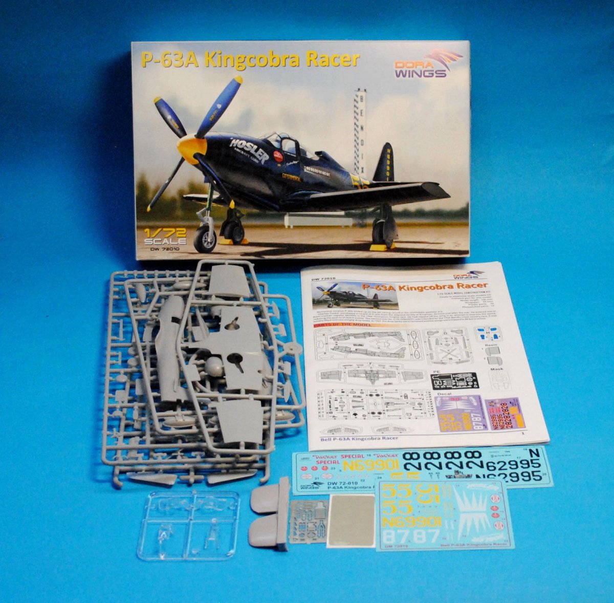Dora Wings 72010 P-63A Kingcobra Racer 1/72 – zdjęcie 3