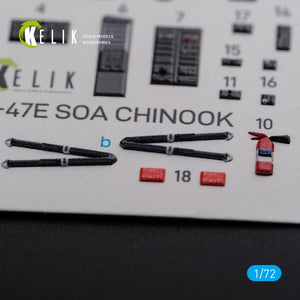 KELIK K72102 MH-47E interior 3D decals for Italeri kit 1/72 – imagen 5