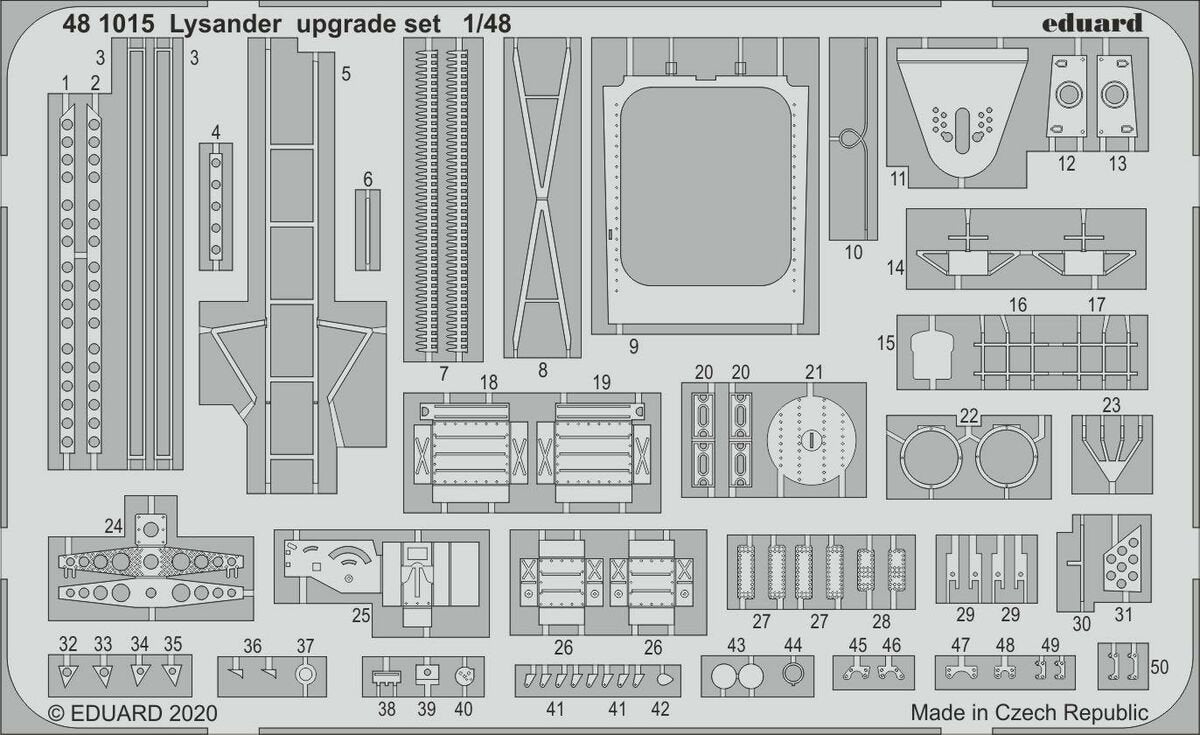 Kit d&amp;#39;amélioration Lysander Eduard 481015 pour EDUARD 1/48