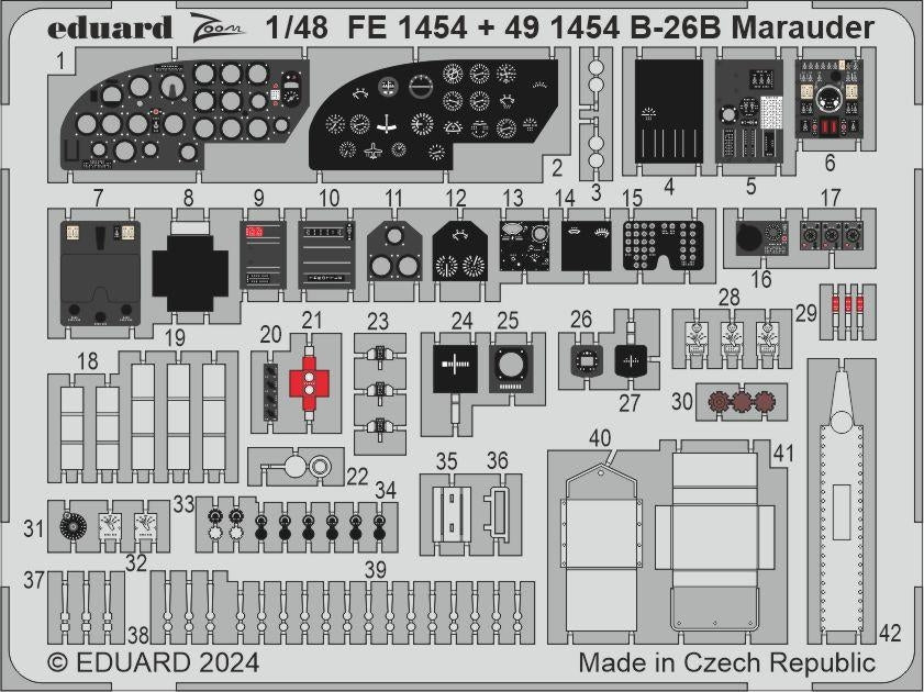 Eduard FE1454 B-26B Marauder ICM 1/48