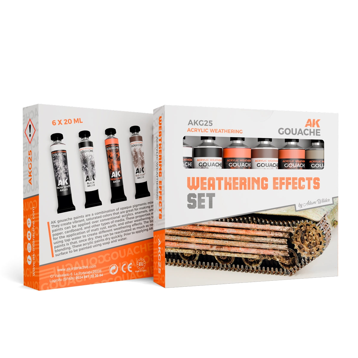 AK Interactive AKG25 WEATHERING EFFECTS SET – AK GOUACHES – image 2