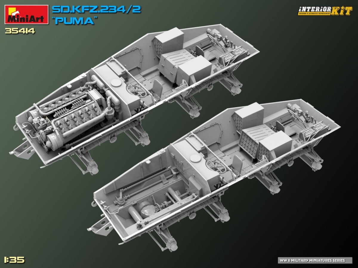 MiniArt 35414 Sd.Kfz. 234/2 PUMA. INTERIOR KIT 1/35 – image 24
