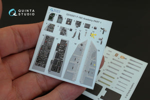 Quinta Studio QD32021 F-16C 3D-Printed &amp;amp; coloured Interior on decal paper (for Academy kit) 1/32 – imagen 3