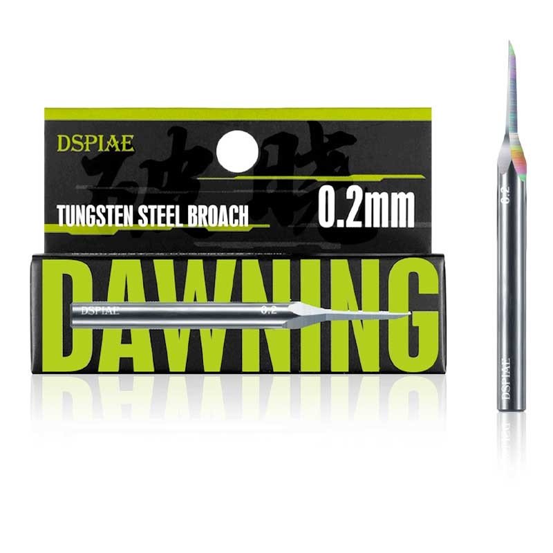 DSPIAE XPB-02 Dawning Tungsten Steel Push Broach 0.2mm / Rysik ze stali wolframowej